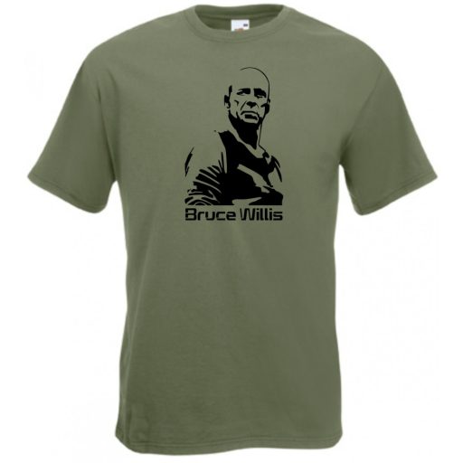 Akcióhős Bruce Willis férfi rövid ujjú póló