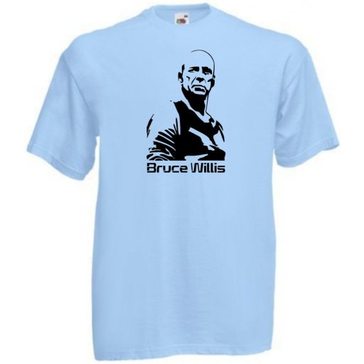 Akcióhős Bruce Willis férfi rövid ujjú póló
