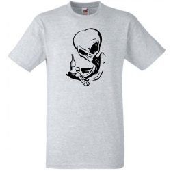 Italozó Alien férfi rövid ujjú póló
