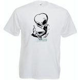 Italozó Alien férfi rövid ujjú póló