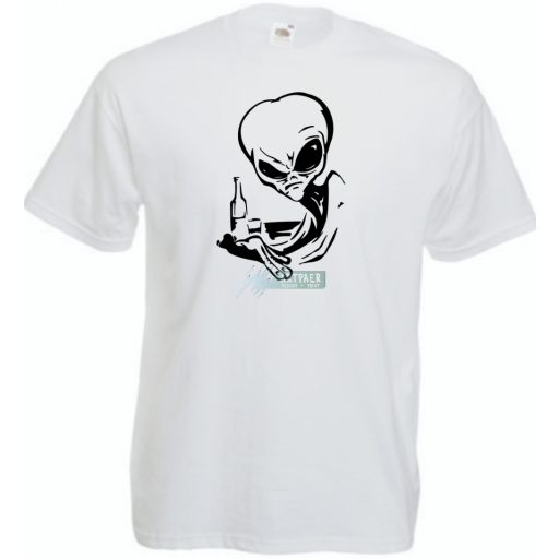 Italozó Alien férfi rövid ujjú póló