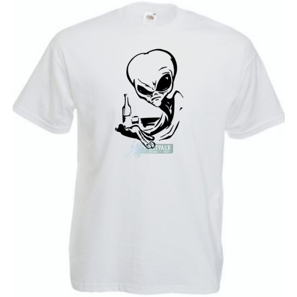 Italozó Alien férfi rövid ujjú póló