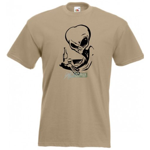 Italozó Alien férfi rövid ujjú póló