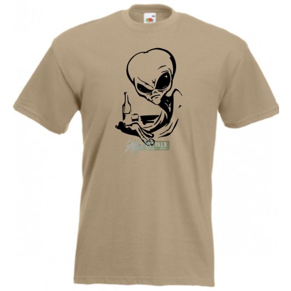 Italozó Alien férfi rövid ujjú póló