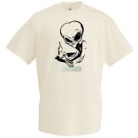 Italozó Alien férfi rövid ujjú póló