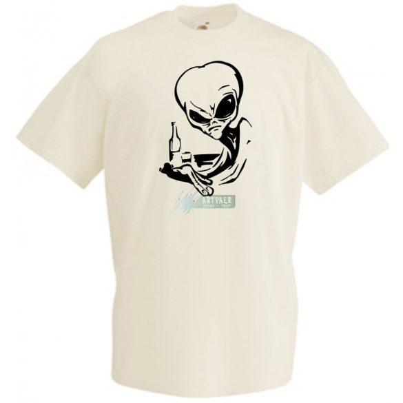 Italozó Alien férfi rövid ujjú póló
