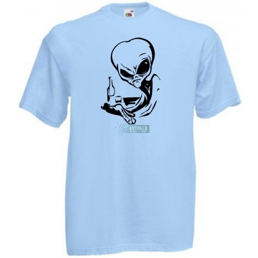 Italozó Alien férfi rövid ujjú póló
