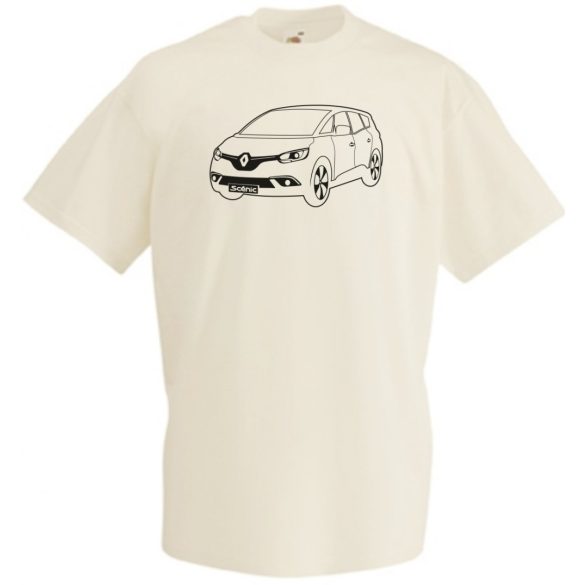 Autó fan Renault Grand Scenic férfi rövid ujjú póló