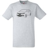 Autó fan Renault Grand Scenic férfi rövid ujjú póló