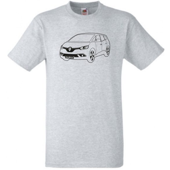 Autó fan Renault Grand Scenic férfi rövid ujjú póló