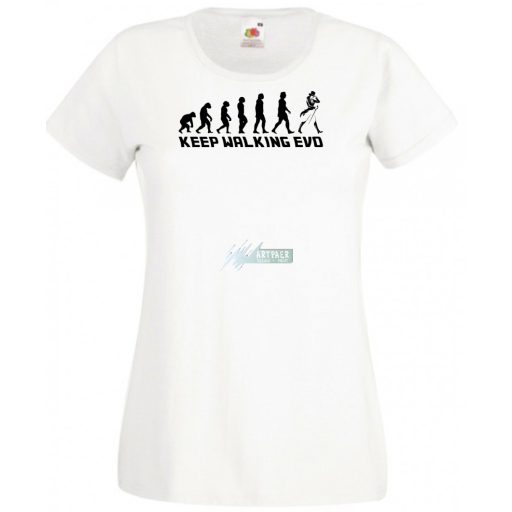 Keep Walking Evolution női rövid ujjú póló