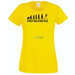 Keep Walking Evolution női rövid ujjú póló