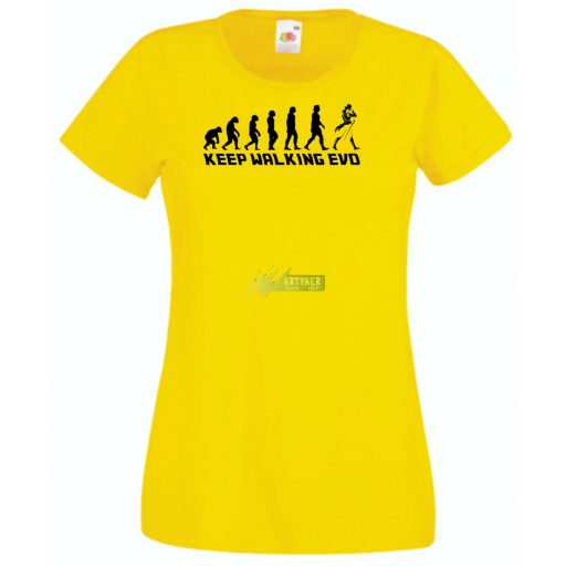 Keep Walking Evolution női rövid ujjú póló