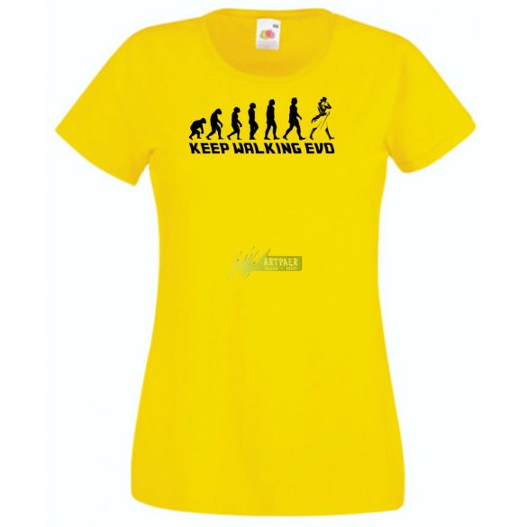Keep Walking Evolution női rövid ujjú póló