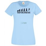 Keep Walking Evolution női rövid ujjú póló
