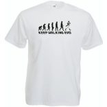 Keep Walking Evolution férfi rövid ujjú póló