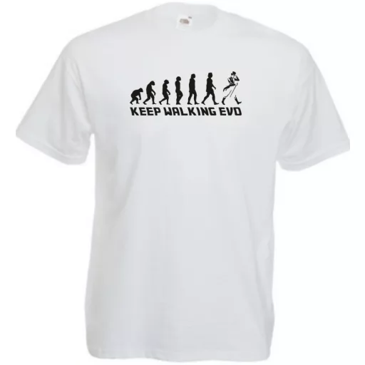 Keep Walking Evolution férfi rövid ujjú póló