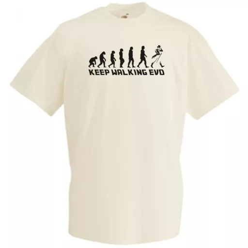 Keep Walking Evolution férfi rövid ujjú póló