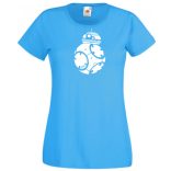 Funny Droid BB8 női rövid ujjú póló