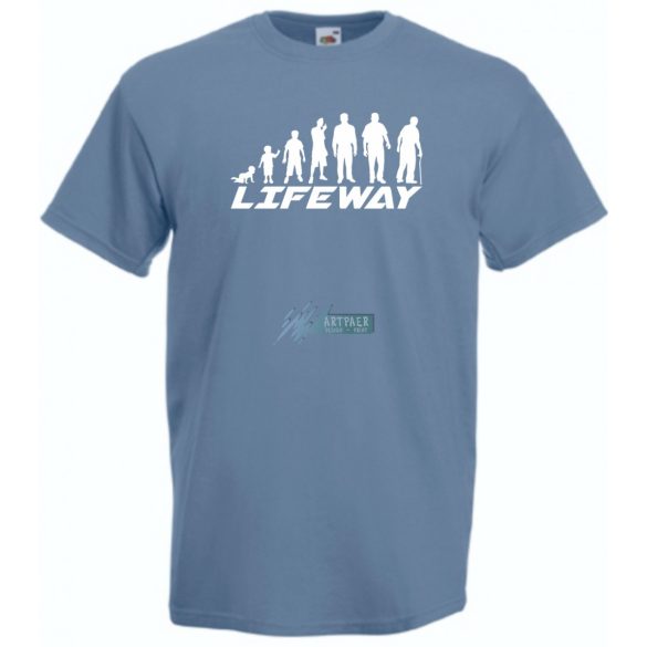 Evolúció - Életút férfi rövid ujjú póló