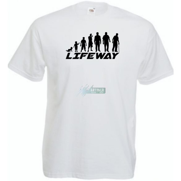 Evolúció - Életút férfi rövid ujjú póló