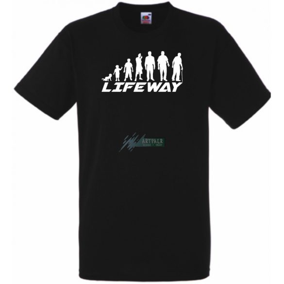 Evolúció - Életút férfi rövid ujjú póló