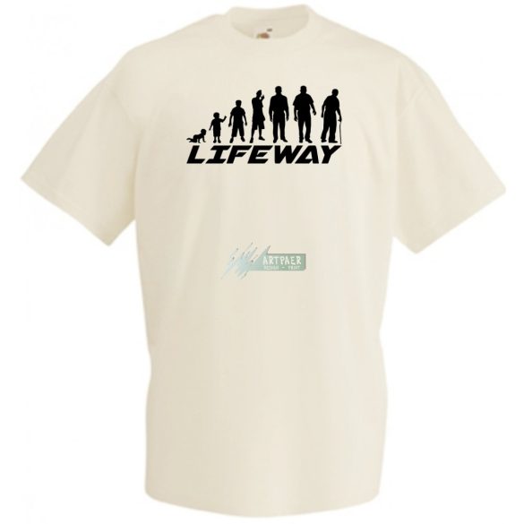 Evolúció - Életút férfi rövid ujjú póló