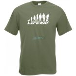 Evolúció - Életút férfi rövid ujjú póló