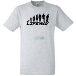 Evolúció - Életút férfi rövid ujjú póló