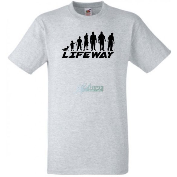 Evolúció - Életút férfi rövid ujjú póló