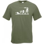 Az Őrzők stencil minima férfi rövid ujjú póló