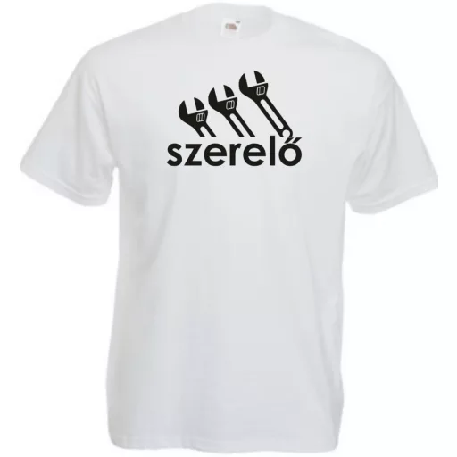 Humor Sportos munkás, szerelő férfi rövid ujjú póló