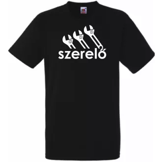 Humor Sportos munkás, szerelő férfi rövid ujjú póló