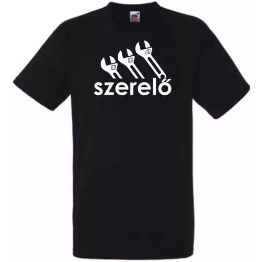 Humor Sportos munkás, szerelő férfi rövid ujjú póló