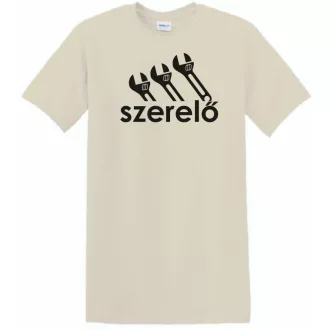 Humor Sportos munkás, szerelő férfi rövid ujjú póló