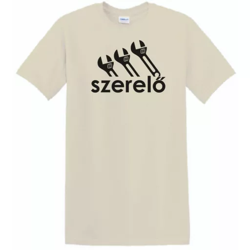Humor Sportos munkás, szerelő férfi rövid ujjú póló
