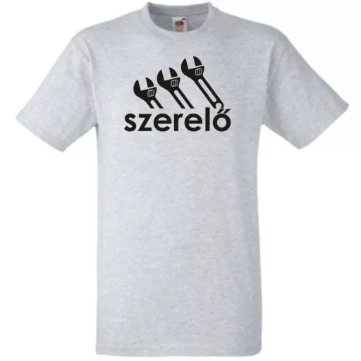 Humor Sportos munkás, szerelő férfi rövid ujjú póló