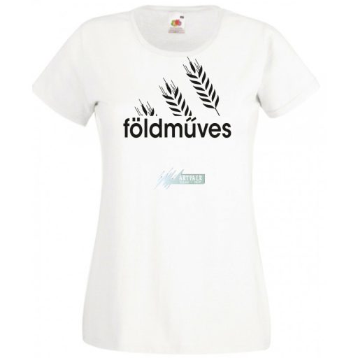 Humor Sportos munkás - Földműves női rövid ujjú póló