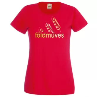 Humor Sportos munkás - Földműves női rövid ujjú póló
