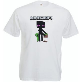   Enderman - Creeper - Minecraft stílus gyerek rövid ujjú póló