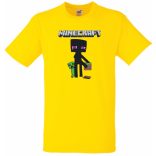 Enderman - Creeper - Minecraft stílus gyerek rövid ujjú póló