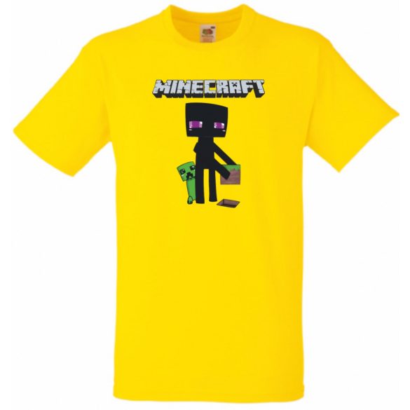 Enderman - Creeper - Minecraft stílus gyerek rövid ujjú póló