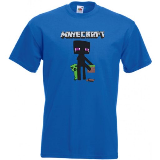 Enderman - Creeper - Minecraft stílus gyerek rövid ujjú póló