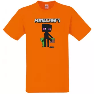   Enderman - Creeper - Minecraft stílus gyerek rövid ujjú póló