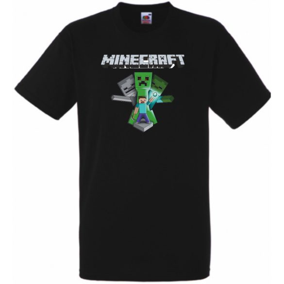 Creeper - Minecraft stílus gyerek rövid ujjú póló