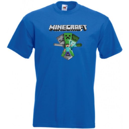 Creeper - Minecraft stílus gyerek rövid ujjú póló