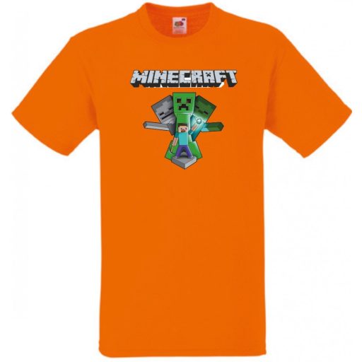 Creeper - Minecraft stílus gyerek rövid ujjú póló