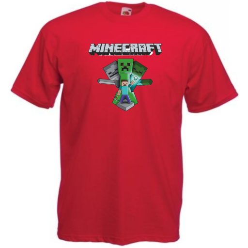 Creeper - Minecraft stílus gyerek rövid ujjú póló