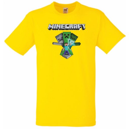 Creeper - Minecraft stílus gyerek rövid ujjú póló