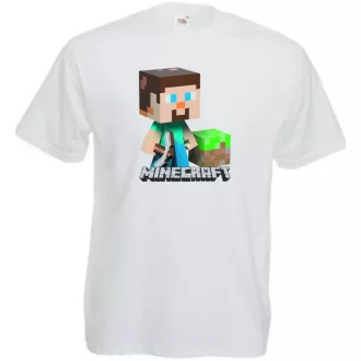   Bányászlegény - Minecraft stílus gyerek rövid ujjú póló